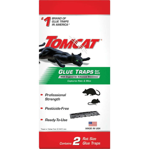 Tomcat 0362810 2-Pack Ready to Use Mouse & Rat Glue Traps - Quantity of 6