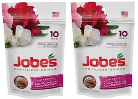 Jobe's 04101 10-Pack Azalea, Camellia, Rhododendron Fertilizer Spikes - Quantity of 2