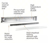 Cadet Mfg 05534 120V 1000 Watt 48" Electric Zone Baseboard Heater (Hardwire) - Quantity of 1