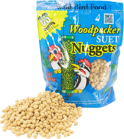 C&S 06109 27 oz Woodpecker Suet Nuggets Wild Bird Food