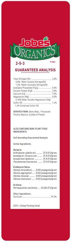 Jobe's 09026 4 LB Bag of 2-7-4 Organic Vegetable & Tomato Plant Food Fertilizer