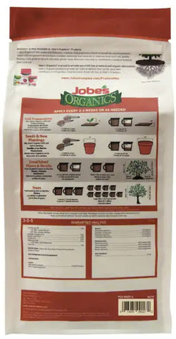 Jobe's Organic 09227 4 LB Bag of Fruit & Nut Granular Fertilizer Plant Food