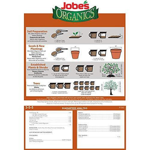Jobe's Organic 09227 4 LB Bag of Fruit & Nut Granular Fertilizer Plant Food