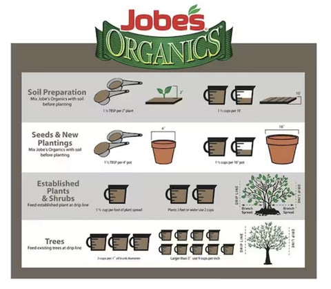 Jobe's Organic 09227 4 LB Bag of Fruit & Nut Granular Fertilizer Plant Food