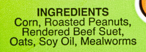 C & S 100214339 11.75 oz Mealworm Delight Suet Cake Wild Bird Food