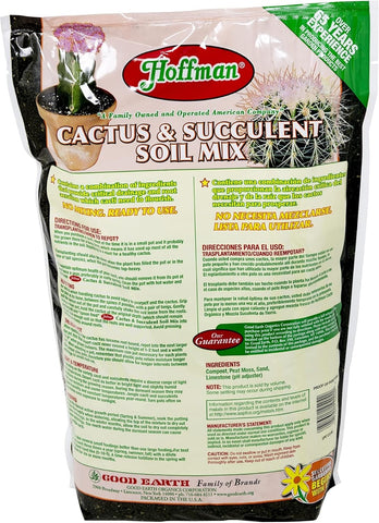 Hoffman 10404 4 Quart Organic Cactus & Succulent Potting Soil Mix - Quantity of 12