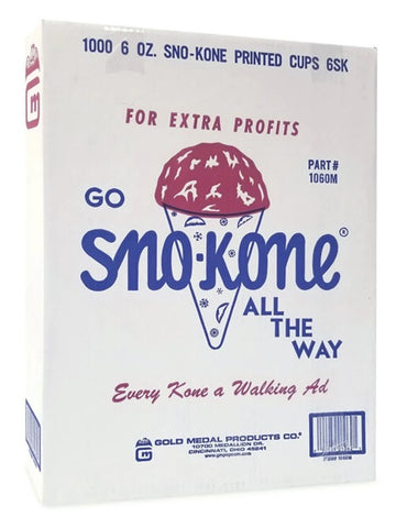 Gold Medal 1060 5000-Count Sno-Kone Snow Cone Cups - Quantity of 1