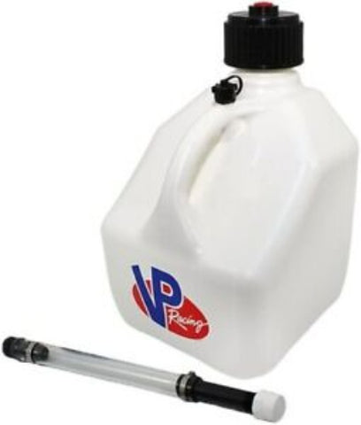 VP 4172 + 3046B 3 Gallon White Portable Utility Jug Container With Container Hose - Quantity of 1