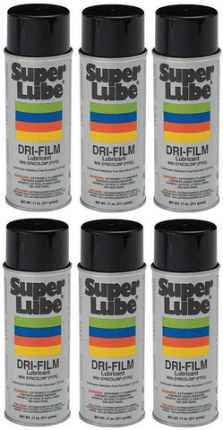 Synco Super Lube 11016 11 oz Can Of Dri-FIlm Lubricant - Quantity of 6
