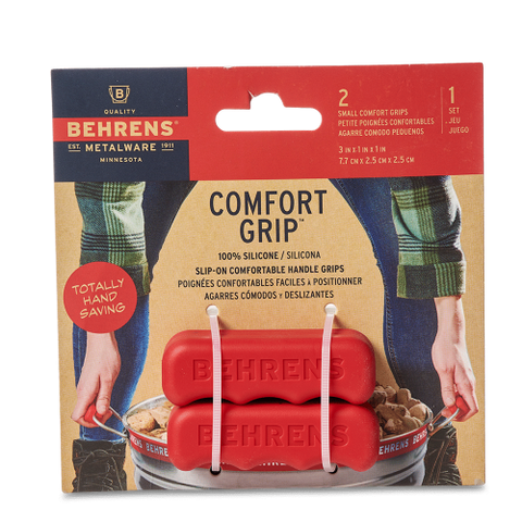 Behrens S21SG3R 2-Count Pack of Red Silicone Small Hand Saver Grips For Metal Tubs & Cans