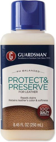 Guardsman 471000 8.45 oz Bottle of Protect & Preserve Leather Protector