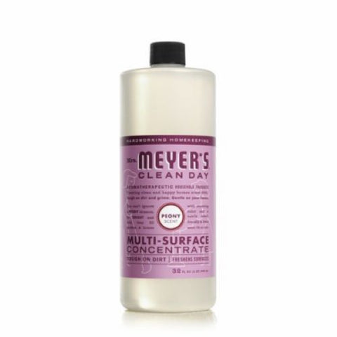 Mrs. Meyer's 11407 Clean Day 32 oz Bottle of Concentrated Peony Scent Multi-Surface Cleaner
