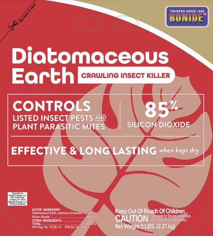 Bonide 121 5 LB Bag Of Diatomaceous Earth All Natural Crawling Insect Slug Killer - Quantity of 1