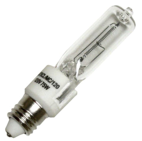 GE Lighting 12715 75-Watt 120V E11 T3 Halogen Mini Candelabra Tube Light Bulb