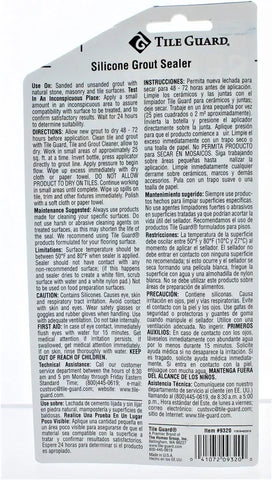 Homax 9320 4.3 oz Bottle of Tile Guard Silicone Grout Sealer