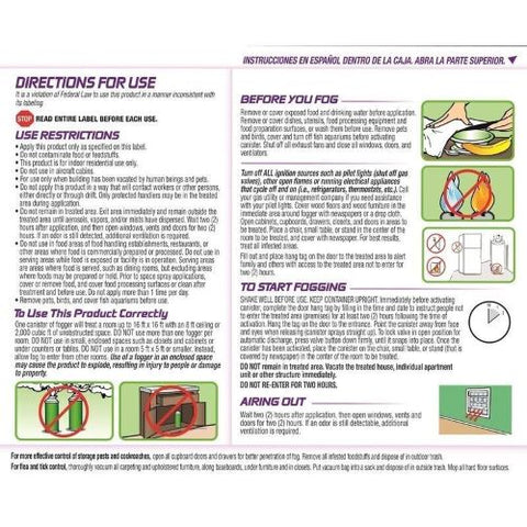 Hot Shot HG-95911 3-Count Pack of 2 oz Size Bedbug Flea Lice & Tick Room Fogger