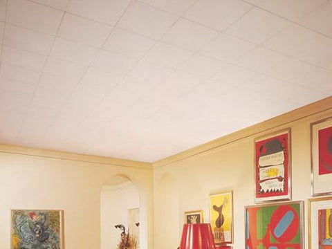 USG Interiors 4290 12" x 12" x .5" Custom White Class A Wood-Fiber Acoustical Panel Ceiling Tile Panels