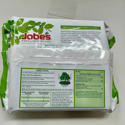 Jobes 01310 9-Count Pack of Tree & Shrub Fertilizer Spikes