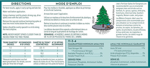 Jobes 01311 9-Count Pack of Evergreen Tree Fertilizer Spikes