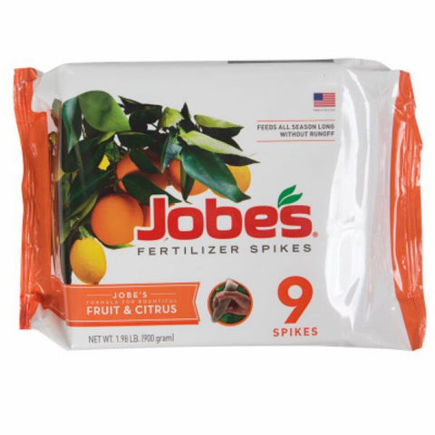 Jobes 01312 9-Count Pack of Fruit & Citrus Tree Fertilizer Spikes