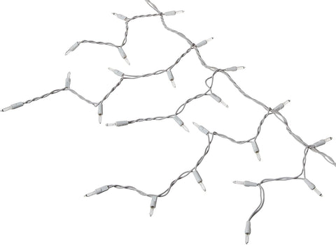 Inliten 14084W-88 Holiday Wonderland 300 Count Clear Icicle Christmas Light Set - Quantity of 1