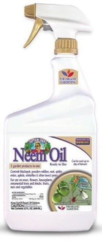 Bonide 0226 32 oz Bottle of Neem Oil Organic Ready To Use Fungicide Insecticide