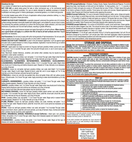 Bonide 1428 4 LB Bag of Plant & Garden Sulphur Dust