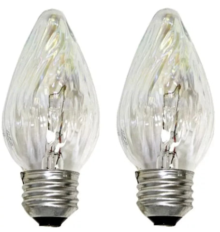 GE 75340 2-Count Pack of Flame Shape 25 Watt Auradescent Light Bulbs