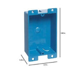 Carlon B108R-UPC Blue PVC Flanged 1 Gang Shallow Old Work Switch Electrical Box