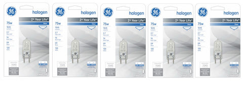 GE Lighting 16759 75 Watt 120V Linear Quartz Halogen G9 T4 Light Bulb
