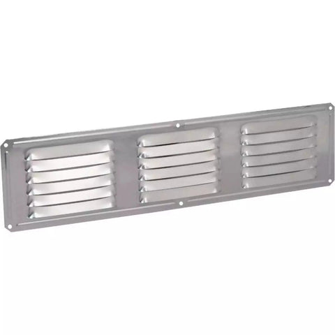 Air Vent 84126 EV16424MF 16" x 4" Aluminum Mill Finish Undereave Vent with Screen