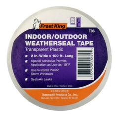 Frost King T96H 2" x 100' Transparent Plastic Window Weatherseal Tape