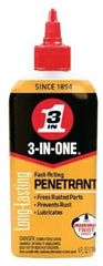 3-In-One 120015 4 oz Bottle of Fast Acting Penetrating Drip Oil With Twist Spout
