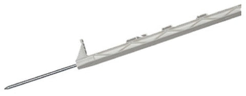 Dare 2600 W 63 Inch White Polyolefin Electric Fence Step-In Post - Quantity of 15