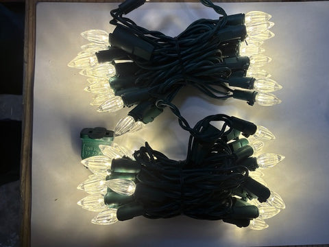 Holiday Wonderland 47696-88A Holiday LED 70-Light C3 Warm White Faceted Bulb String Light Set