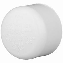 Charlottte PVC 02116 1400HA 1-1/2" Inch Schedule 40 White Slip Pressure Pipe Cap