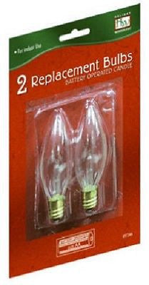 Holiday Wonderland T-16-88 2-Pack of Battery Operated Window Candle Replacement Bulbs - Quantity of 18