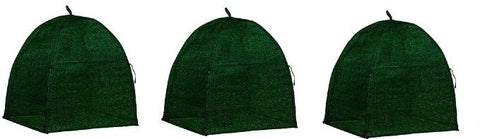 NuVue 20250 22" x 22" x 22" Green Frost Proof Winter Shrub Protector Cover - Quantity of 3