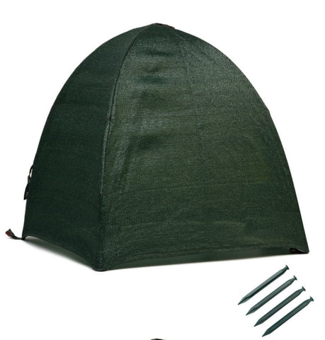 NuVue 20253 36" x 36" x 40" Green Frost Proof Winter Shrub Protector Cover - Quantity of 8