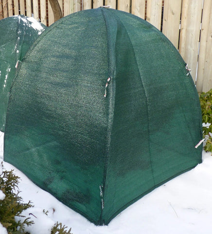 NuVue 20253 36" x 36" x 40" Green Frost Proof Winter Shrub Protector Cover - Quantity of 8