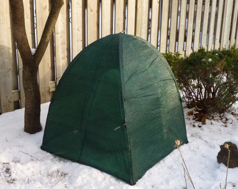 NuVue 20253 36" x 36" x 40" Green Frost Proof Winter Shrub Protector Cover - Quantity of 8