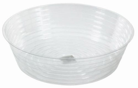 Midwest DL12 12" Clear Vinyl Deep Plant Planter Saucer Liner - Quantity of 12
