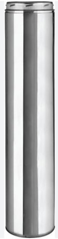 Selkirk 208036 8" x 36" 8T-36 Stainless Steel All Fuel Double Wall Insulated Chimney Pipe - Quantity of 1