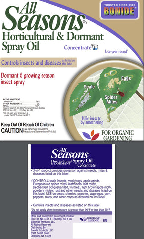 Bonide 2116 32 oz Bottle of Concentrate All Seasons Horticultural Dormant Insecticide Spray Oil