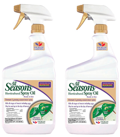 Bonide 214 1-Quart Spray Bottle of All Seasons Horticultural Spray Oil - Quantity of 2