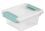 Sterilite 19698606 Mini Clip 6-5/8" x 5" x 2-3/4" Clip Storage Box