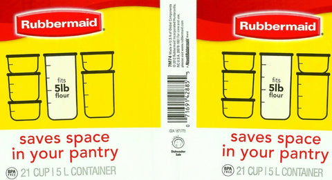 Rubbermaid 2168228 21-Cup Modular Dry Food Storage Container