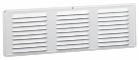 Air Vent 84215 16" x 6" White Aluminum Undereave Soffit Vent