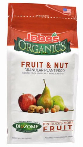 Jobe's Organic 09227 4 LB Bag of Fruit & Nut Granular Fertilizer Plant Food