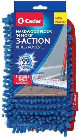 O-Cedar 170385 Hardwood Floor 'N More Flip Mop Side Refill